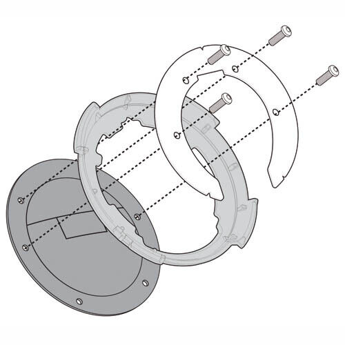 GIVI BF20 ATTACCO/FLANGIA SPECIFICA BORSE TANKLOCK HONDA CB 500 F/X CBR650F