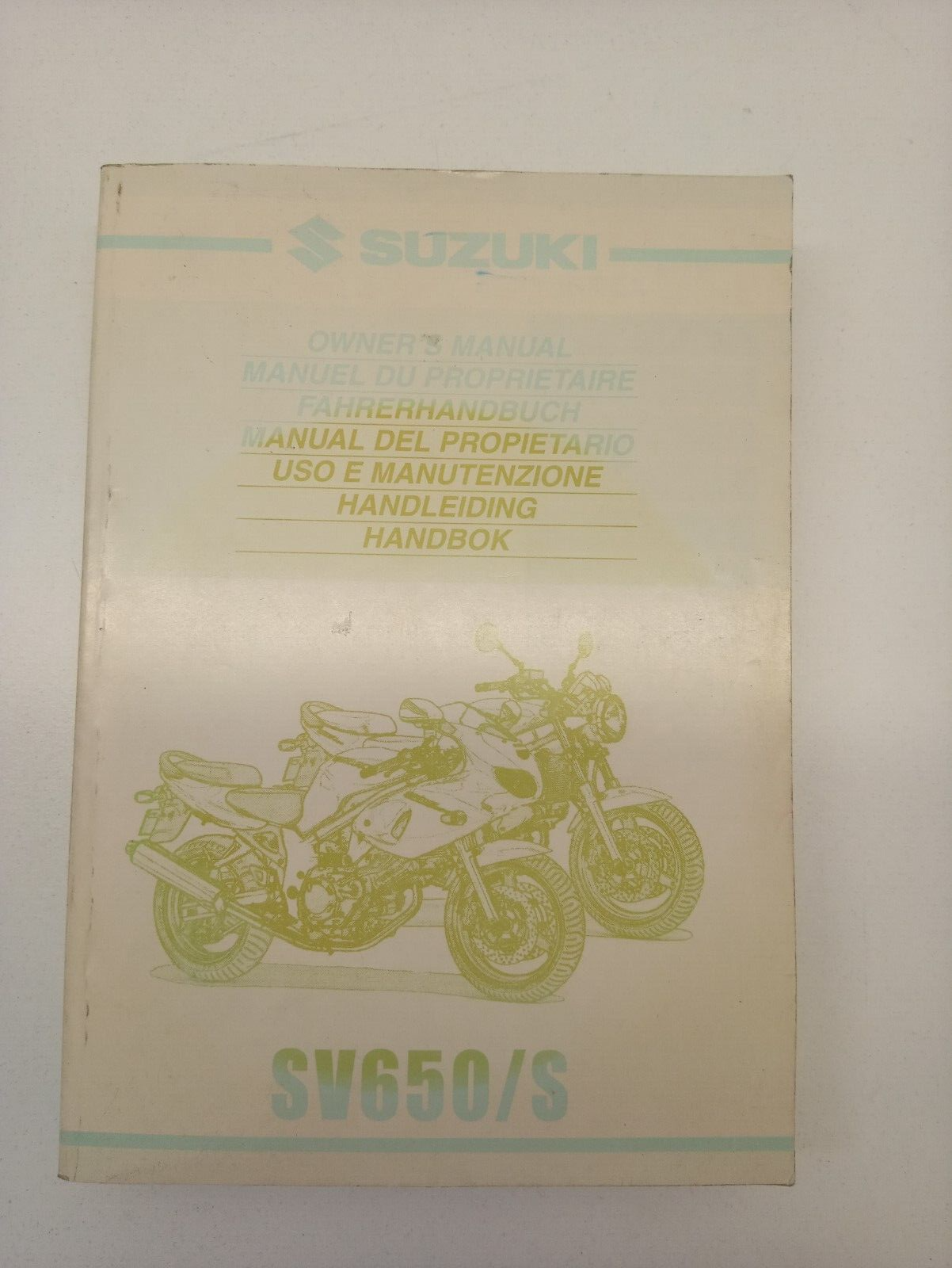 MANUALE USO E MANUTENZIONE SUZUKI SV650 S 2000-2001 99011-20F52-042