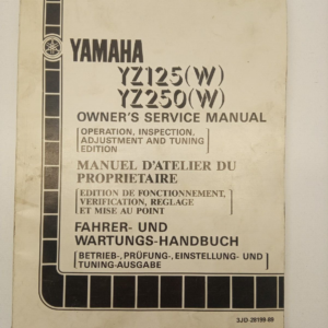 S SERVICE MANUAL YAMAHA YZ125 250 3JD-28199-89 1988